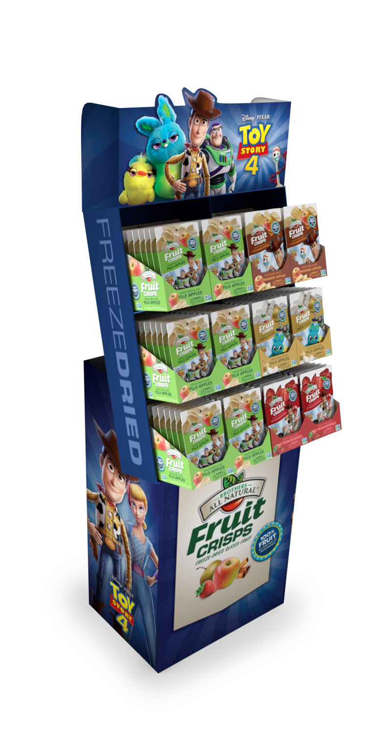 Brothers All Natural Releases Special Edition Freeze Dried Fruit Crisps Featuring Disney/Pixar “Toy Story 4” branded Packaging 